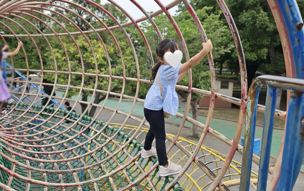 上千葉砂原公園の大型遊具メビウスの輪の写真